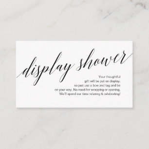 Modernes Schwarzes Drehbuch, Display-Shooter Begleitkarte