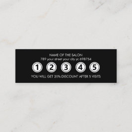 Modernes Schwarzes Elegantes Museum Treuekarte