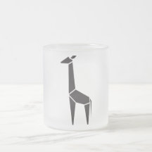 Modernes, schwarzes Giraffensymbol