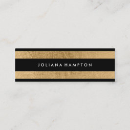 Modernes schwarzes GoldLuxe Visitenkarte, Mini Visitenkarte