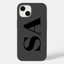 Modernes Schwarzes Minimales Monogramm
