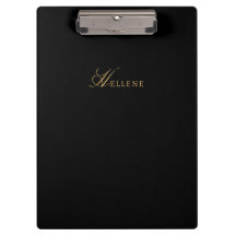 Modernes Schwarzes Minimalistisch | Gold Chic Mono