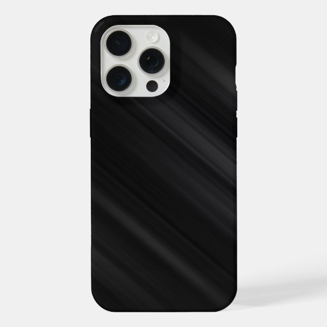 Modernes schwarzes Muster iPhone Hülle (Rückseite)