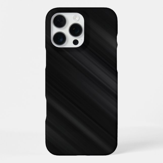 Modernes schwarzes Muster iPhone Hülle (Rückseite)