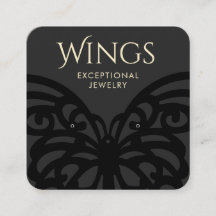 Modernes Schwarzes Schmetterlingsgestänge