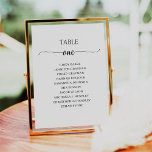 Modernes Schwarzes Skript Tischnummer 1 Seekarte<br><div class="desc">Modernes und elegantes Design bedruckt Schwarz-weiße Kalligrafie Script Tischnummer 1 Seating Chart Cards, die mit Ihrem Text angepasst werden können und jede Tischnummer zu Ihrem Karton hinzufügen, eins nach dem anderen. Bitte klicken Sie auf den Button "Anpassen" und verwenden Sie unser Design-Tool, um diese Vorlage zu ändern. Karo im Grafikdesign-Store...</div>