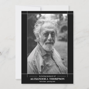 Modernes Schwarzes u. Weiß in liebevollem Dankeskarte