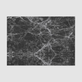 Modernes Schwarzweiss-Imitat-Marmormuster Seidenpapier