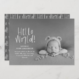 Modernes Schwarzweiß-Typografie-Foto Ankündigung