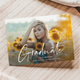 Modernes Script 2 Foto Abschluss Ankündigung