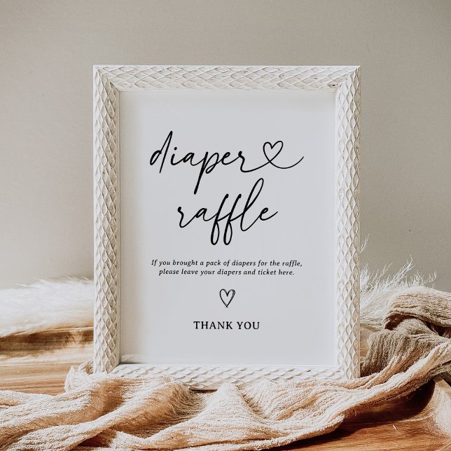 Modernes Script-Baby-Duschabwaschmaschine-Raffelze Poster (Von Creator hochgeladen)