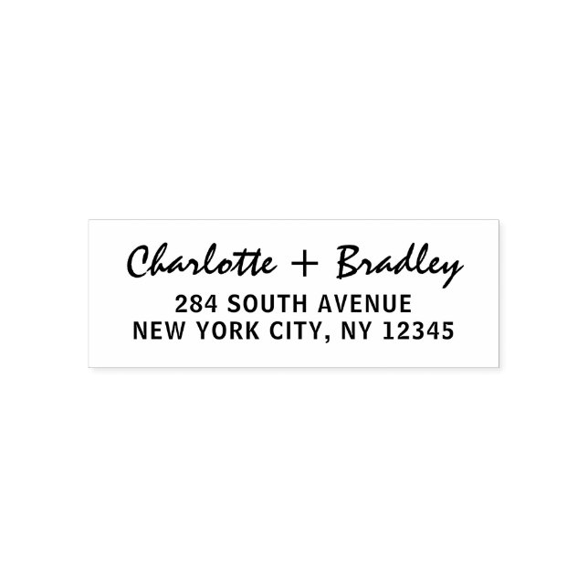 Modernes Script Berufliche Persönliche Rücksendead Permastempel (Design)