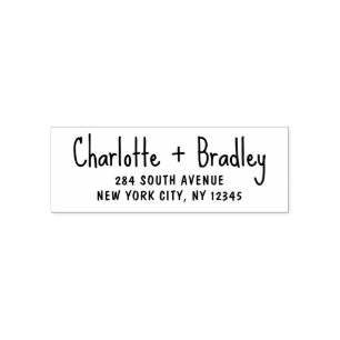 Modernes Script Berufliche Persönliche Rücksendead Permastempel