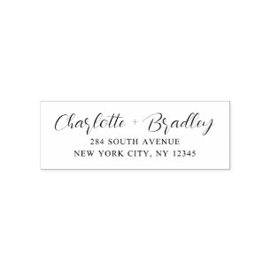 Modernes Script Berufliche Persönliche Rücksendead Permastempel