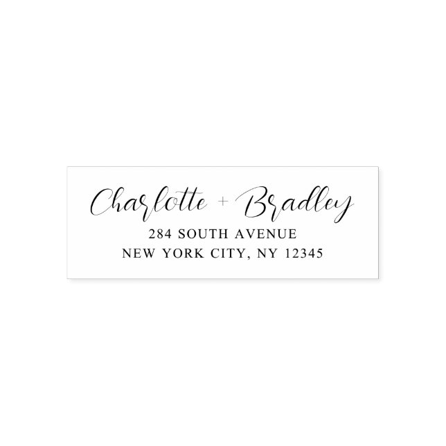 Modernes Script Berufliche Persönliche Rücksendead Permastempel (Design)