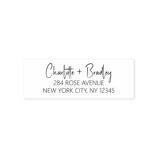 Modernes Script Berufliche Persönliche Rücksendead Permastempel (Design)