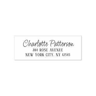 Modernes Script Berufliche Persönliche Rücksendead Permastempel