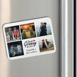 Modernes Script Beste Granny je Foto Collage Gesch Magnet