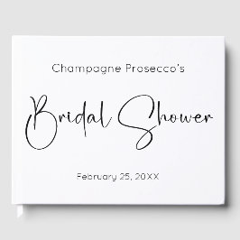 Modernes Script Brautparty Gästebuch