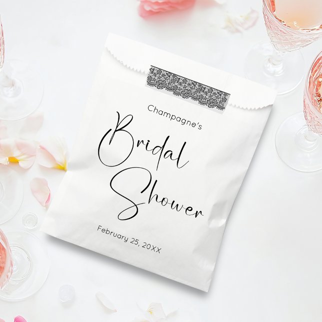 Modernes Script-Brautparty Geschenktütchen (Von Creator hochgeladen)