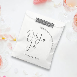 Modernes Script-Brautparty Ooh La Geschenktütchen