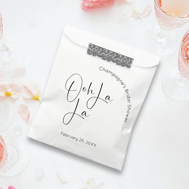 Modernes Script-Brautparty Ooh La Geschenktütchen (Von Creator hochgeladen)