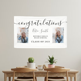 Modernes Script Calligraphy Abschluss 2 Foto Banner