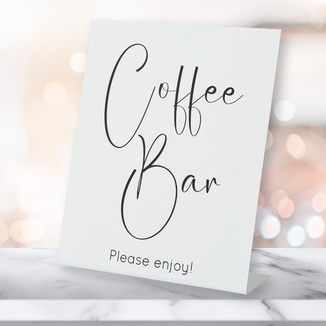 Modernes Script-Coffee-Bar Sockelschild (Von Creator hochgeladen)