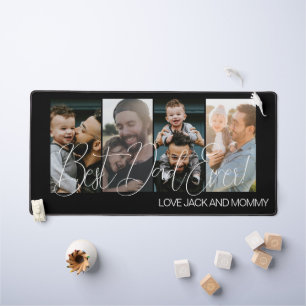 Modernes Script Custom Four Foto Vathday Schreibtischunterlage