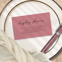 Modernes Script Display Brautparty Dusty Rose