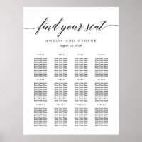 Modernes Script-EDITABLE-FARBE-Seekarten-Poster
