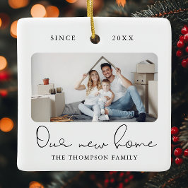 Modernes Script Elegante New Zuhause Sweet Zuhause Keramikornament