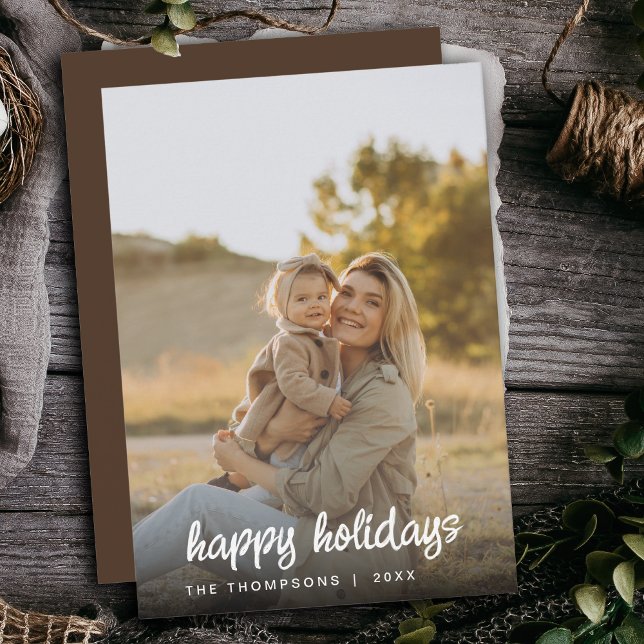 Modernes Script Family Foto Weihnachten 2024 Custo (Von Creator hochgeladen)