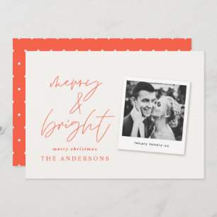 Modernes Script-Foto fröhlich & hell Weihnachten