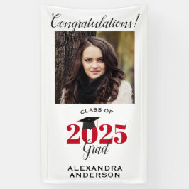 Modernes Script-Foto Rot Vertical Abschluss Banner