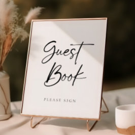 Modernes Script Gästebuch