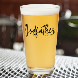 Modernes Script Godvater etablierte Date Glass Cup Glas