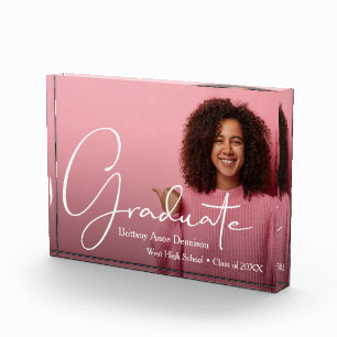 Modernes Script Graduate Fotoblock
