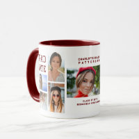 Modernes Script Multi Foto Abschluss Graduate