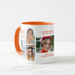 Modernes Script Multi Foto Abschluss Graduate Tasse