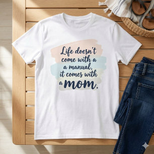 Modernes Script Muttertags-Quote Pastell T-Shirt