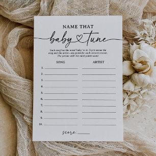 Modernes Script-Name, das Baby Tune Baby Shooting  Einladung