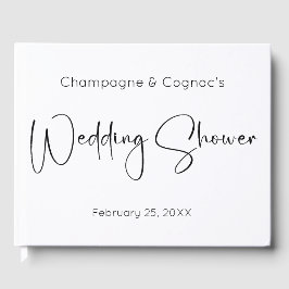 Modernes Script Polterabend Gästebuch