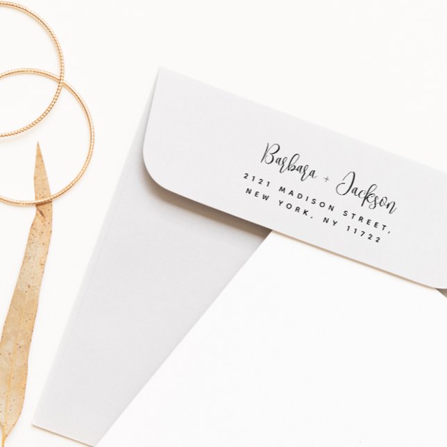 Modernes Script Stilvolle Hochzeitsstiftung Permastempel (Von Creator hochgeladen)