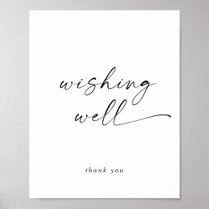 Modernes Script-Wunschzeichen Poster