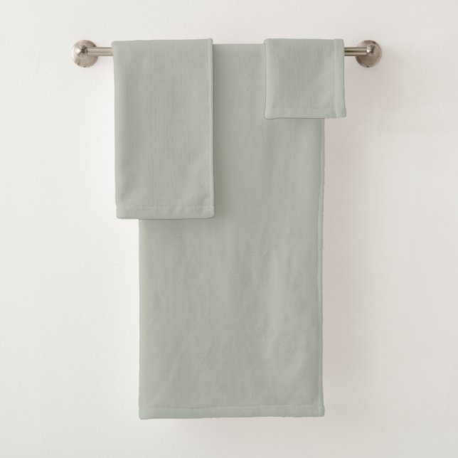 Modernes Seafoam Green Drei Stücke Badhandtuch Set (Insitu)