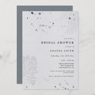 Modernes Seashell Watercolor Beach Brautparty  Einladung