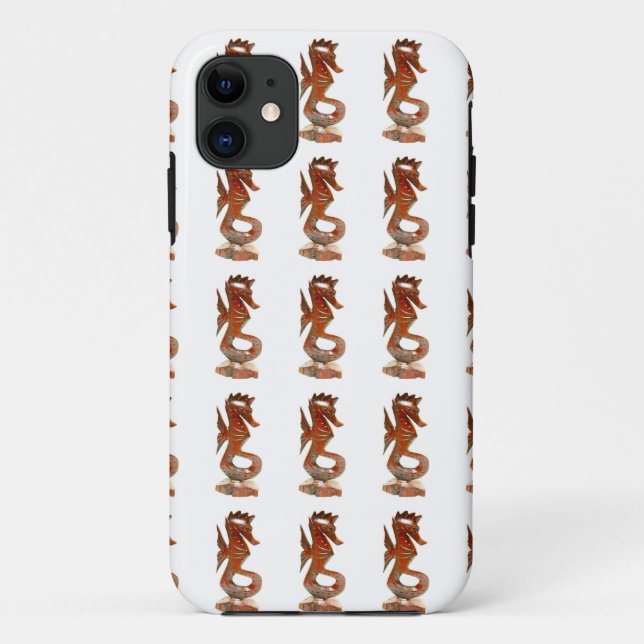 modernes Seepferd Case-Mate iPhone Hülle (Rückseite)