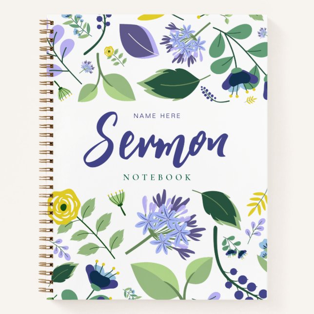 Modernes Sermon-Notebook Notizbuch (Vorderseite)