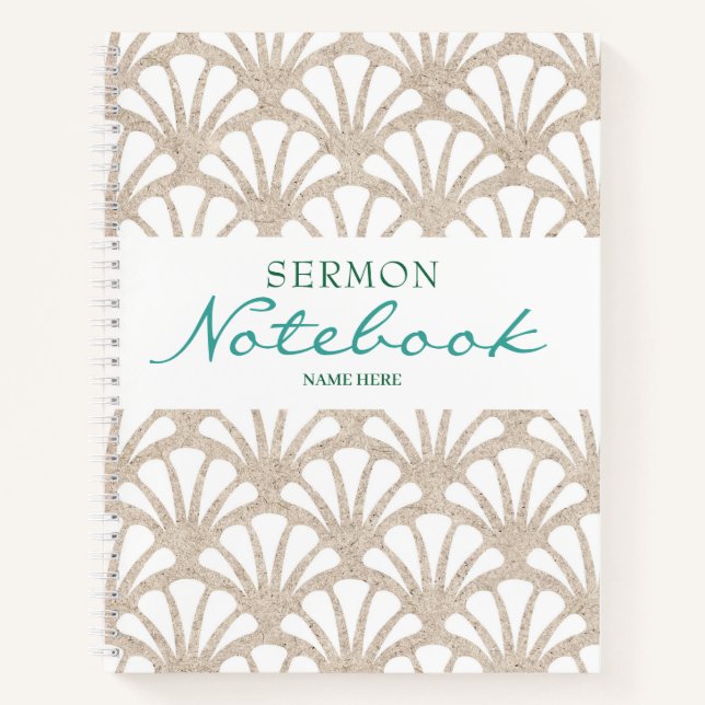 Modernes Sermon-Notebook Notizbuch (Vorderseite)